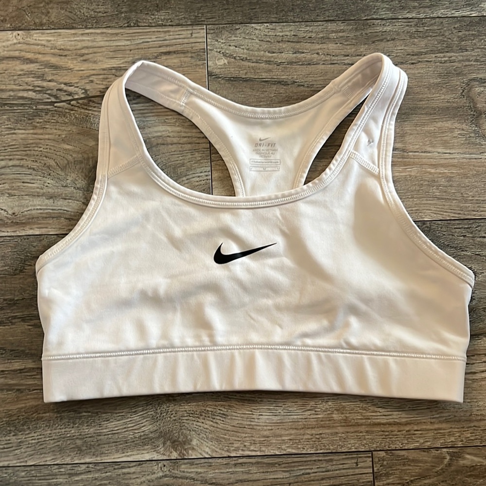 White Nike Sports Bra